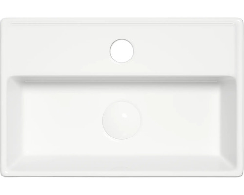 Vasque en céramique, vue de dessus