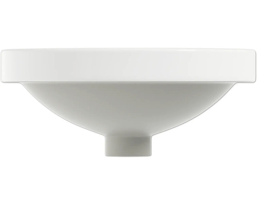 Keramikwaschbecken von unten