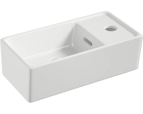 Weißes Aufsatzwaschbecken aus Sanitärkeramik