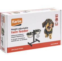 Karlie Distributeur double réglable en hauteur pour chiens, emballage
