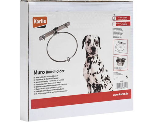 Support gamelle Muro pour murs et chenils, emballage