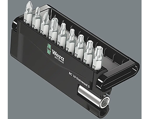 Wera Bit-Check avec différents embouts de vissage