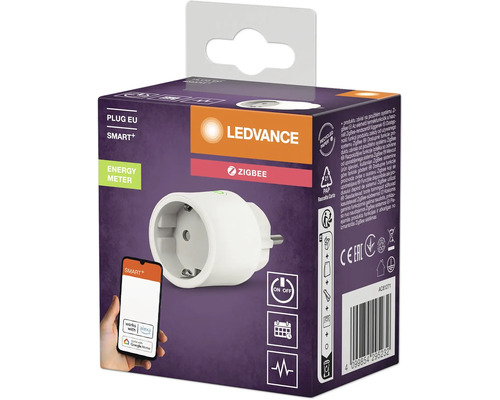 Adaptateur intermédiaire LEDVANCE Smart+ avec compteur d''énergie dans son emballage produit