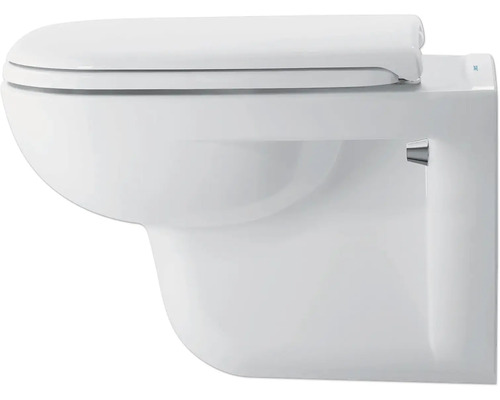 WC suspendu avec bride fermée et siège de WC