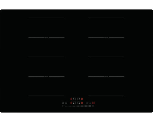 Plaque à induction sans cadre PKM 77 x 52 cm 2 zones de cuisson à induction IN77-2FZS