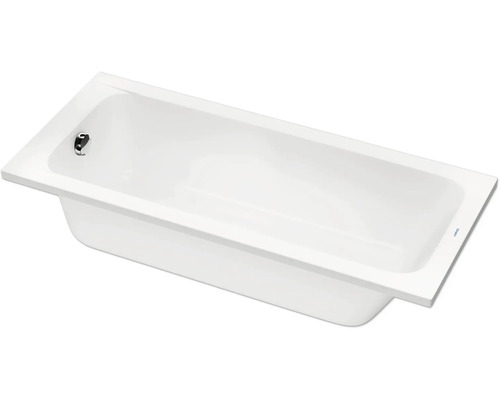 Baignoire rectangulaire avec garniture de trop-plein