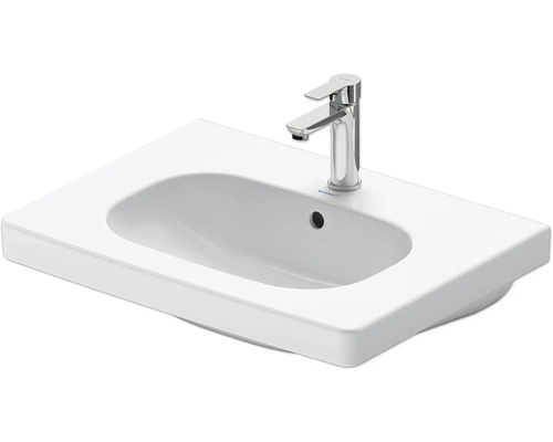 Lavabo en céramique avec robinet pour salle de bain