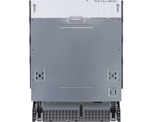 Rückansicht eines Geschirrspülers mit Montagevorrichtungen