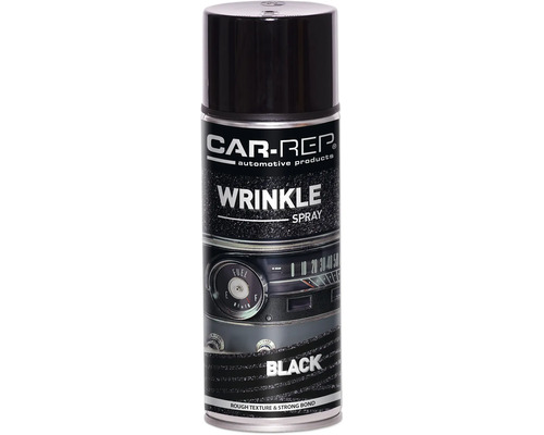 Peinture aérosol Car-Rep pelable noir mat 400 ml Bombe de peinture Car-Rep à effet fripé