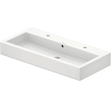 Lavabo double DURAVIT Vero 100 cm blanc 04541000241 avec revêtement