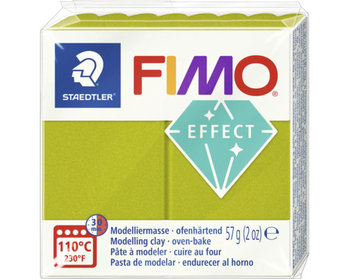 Pâte à modeler Fimo Effect vert métallique 57 g