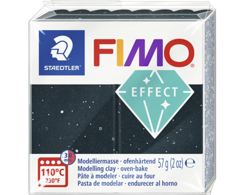 Pâte à modeler FIMO Effect granit noir 57 g Pâte à modeler Fimo Effect durcissante au four avec étoiles, 57 grammes