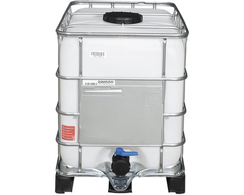 Conteneur IBC avec cage grillagée pour liquides
