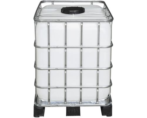Conteneur IBC avec cage grillagée et palette