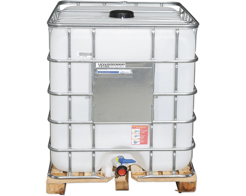 IBC Container mit Gitterbox auf Holzpalette