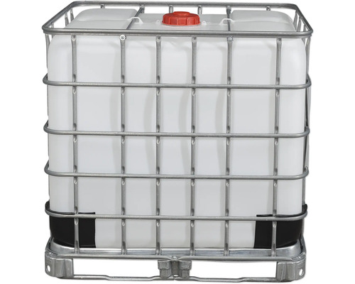 Wassertank mit Gitterbox und Palette