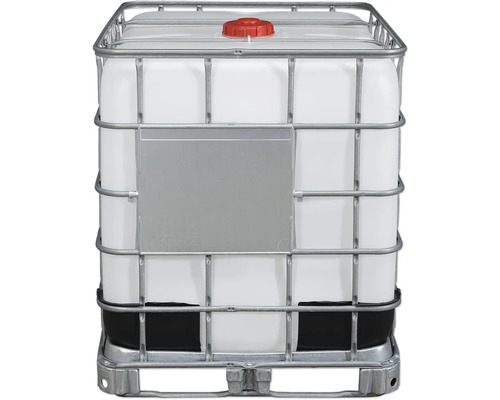 Wassertank mit Gitterbox und Palette