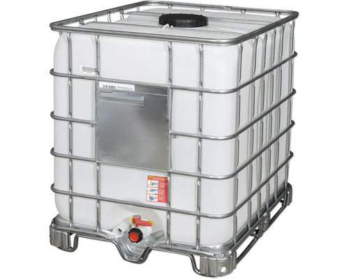 Wassertank mit Gitterkäfig für Lagerung und Transport