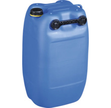 Bidon en plastique avec poignée de transport et bouchon à vis