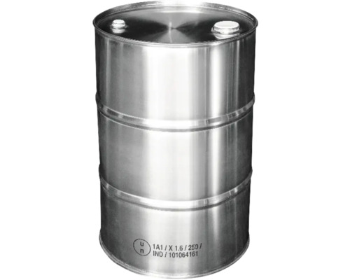 Stahlfass mit Deckel und UN-Kennzeichnung