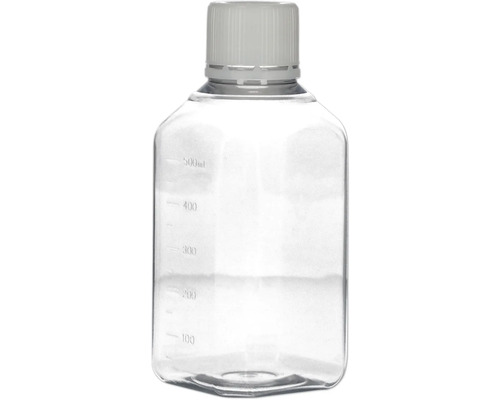 Bouteille de laboratoire vide de 500 ml avec bouchon à vis