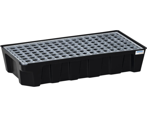 Auffangwanne aus Kunststoff mit Gitterrost