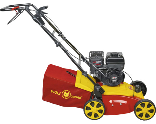 Wolf Garten Benzin-Vertikutierer mit Fangkorb