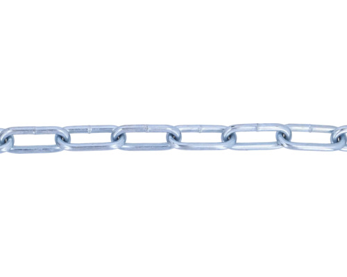 Chaîne en acier ronde type C Ø 2 mm galvanisée 5 m Chaîne métallique