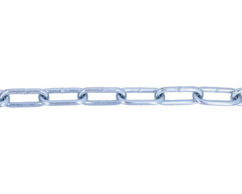 Chaîne en acier ronde type C Ø 6 mm galvanisée 5 m Chaîne en métal