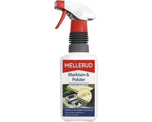 Imperméabilisant pour stores et rembourrages Mellerud dans un vaporisateur