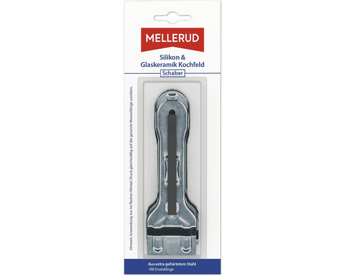 Grattoir pour plaques de cuisson vitrocéramiques Mellerud avec lame de rechange
