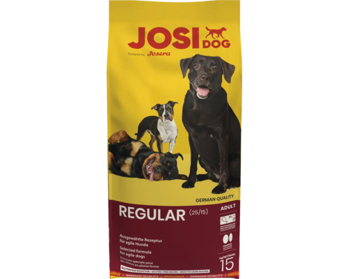 Josi Dog Regular Trockenfutter für ausgewachsene Hunde, 15 Kilogramm