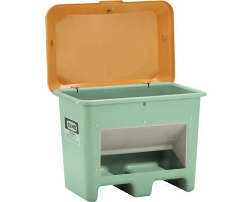 Kunststoffbehälter mit Deckel für den Aussenbereich