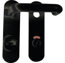 Kurzschildgarnitur Nylon schwarz WC für Bad + WC Türen