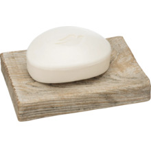 Savon sur porte-savon en bois