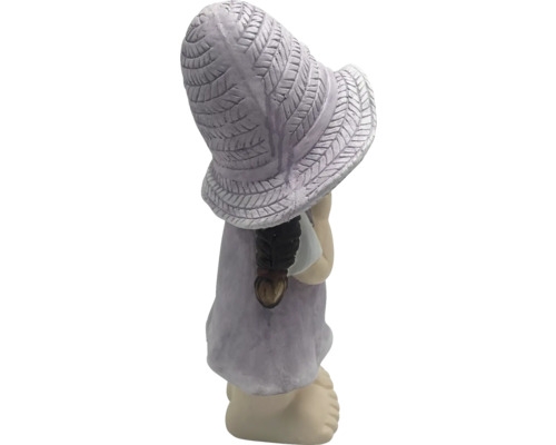 Gartenfigur Mädchen mit Hut, Dekoration für den Aussenbereich