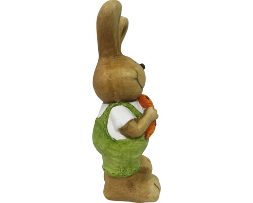 Figurine de lapin de Pâques avec carotte
