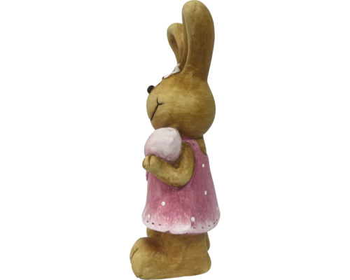 Figurine décorative de lapin avec robe