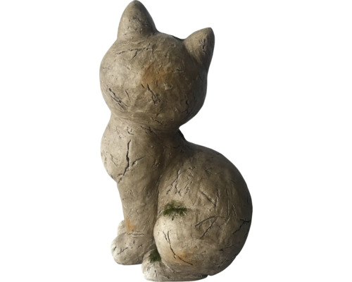 Dekorative Katzenfigur aus Steinguss für den Garten