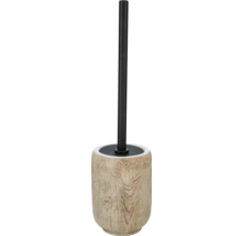 WC-Garnitur aus Holz mit WC-Bürste