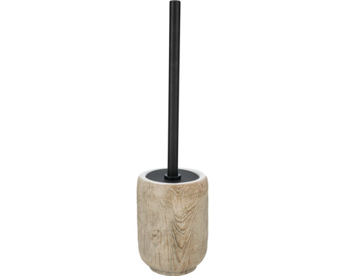 WC-Garnitur aus Holz mit WC-Bürste