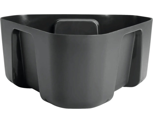 Pot à pommes de terre en plastique Kunststoff 39,1 x 36,8 x 17 cm anthracite Pot de fleurs en plastique
