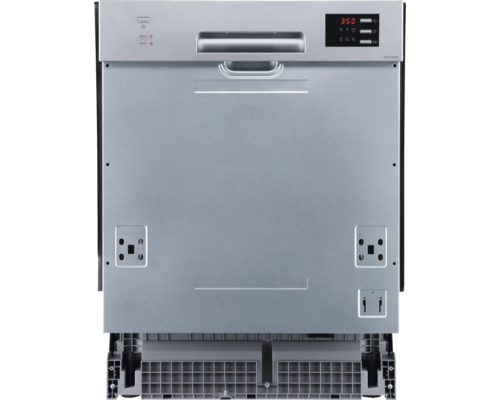 Lave-vaisselle argenté avec affichage numérique