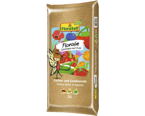 Terreau pour jardin et légumes FloraSelf Nature® Floralie 5 l