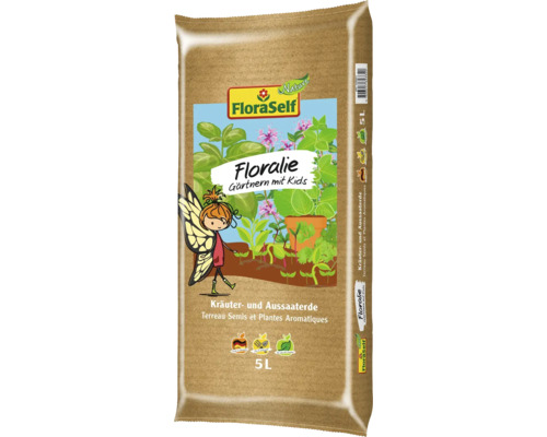 Kräuter- und Aussaaterde FloraSelf Nature® Floralie 5 L