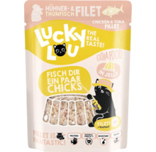 Lucky Lou Hühner- und Thunfischfilet Katzenfutter