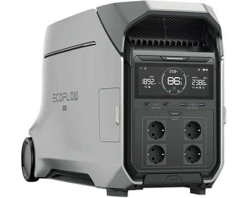 Centrale électrique portable EcoFlow avec écran et prises