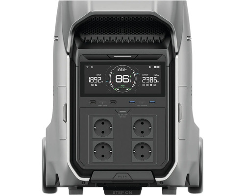 Centrale électrique portable avec affichage des informations énergétiques