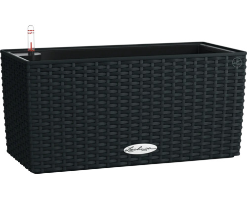 Jardinière Lechuza Balconera Cottage plastique 40 x 19 x 19 cm noir
