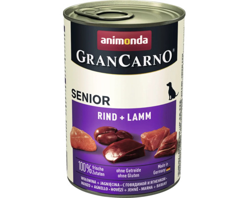 Pâtée pour chien animonda Gran Carno Sen bœuf & agneau 400 g